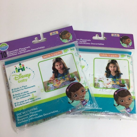 Disney Doc McStuffins Disposable Placemats Table Topper BPA Free Neat Lot Of 2 - Picture 8 of 12